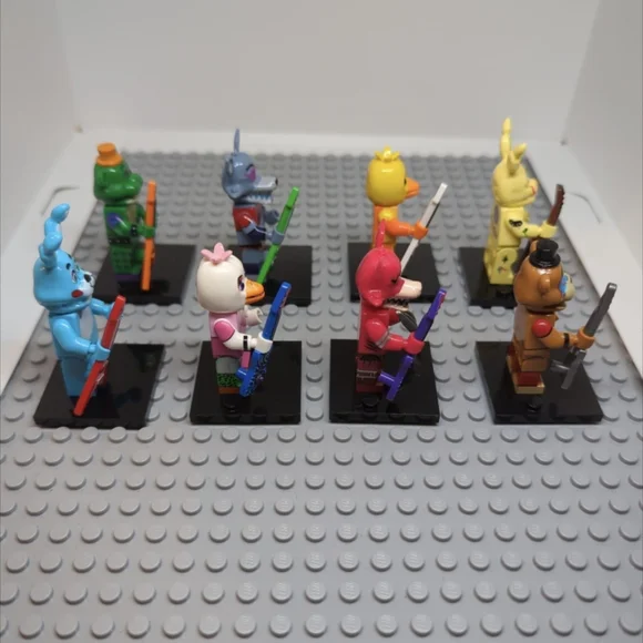 8 Minifigures - Custom FNAF Five Nights At Freddy's Minifigures Figure Toy - Picture 6 of 8